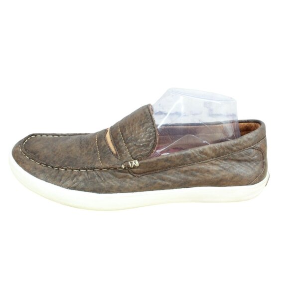 LL Bean Mountainville Shoes Penny Slip On Leather Brown Size 10.5 M - Picture 1 of 9